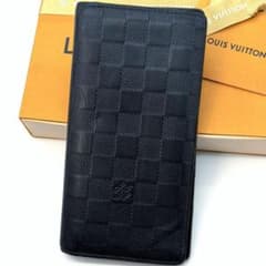 美品 ルイヴィトン ダミエ アンフィニ ポルトフォイユ ブラザ 財布