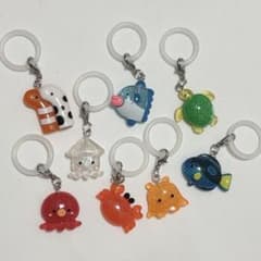 海のいきもの めじるしチャーム めじるしアクセサリー 8点セットのサムネイル