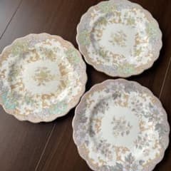 英国製　プレート 花柄　野薔薇　ヴィンテージ レア　コレクション　インテリア 英国製 プレート 花柄 野薔薇 ヴィンテージ レア コレクション