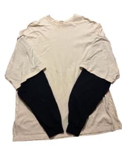refomed REVERSIBLE L/S TEE アイボリー ネイビー - メルカリ