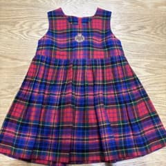 N*a様 miki HOUSE チェック柄 ワンピース 110のサムネイル