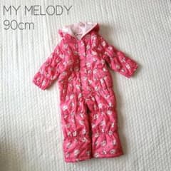 美品】マイメロディ ジャンプスーツ スキーウェア ピンク 中綿 90cm