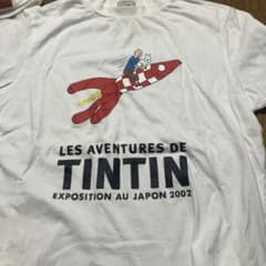 TINTIN 2002年 日本展覧会記念 Tシャツ ホワイト Mのサムネイル