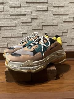 Balenciaga トリプルS 43サイズ ベージュ/グリーンのサムネイル
