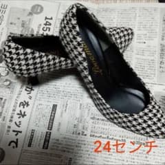 千鳥柄ハイヒール 24.0cmのサムネイル