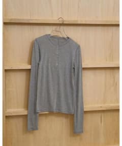 TODAYFUL Henleyneck Soft Tops /グレーのサムネイル