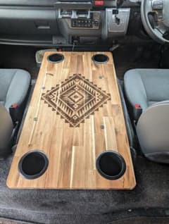 訳あり品　ハイエースワイド用　センターコンソールテーブル　車中泊　オルテガ 訳あり品 ハイエースワイド用 センターコンソールテーブル 車