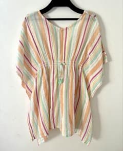 ZARA ガールズ ストライプ柄 トップス　130のサムネイル