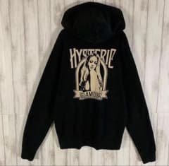 最終値HYSTERIC GLAMOUR ブラックパーカー ヒスガールレア柄 美品 