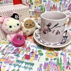 헤세이 레트로 산엑스 센티멘탈 서커스 머그&소서 마스코트
