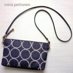 ✩専用✩ミナペルホネン　スマホゆったりポシェット　タンバリン　チャコール ミナペルホネン スマホゆったりポシェット タンバリン チャコール