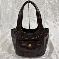 COACH コーチ トートバッグ パテント ダークブラウン 11012 COACH コーチ トートバッグ パテント ダークブラウン 11012 - メルカリ