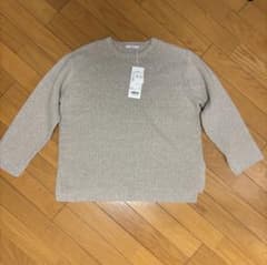 KEYUCA ベージュ タフニット片畦トップス Mのサムネイル