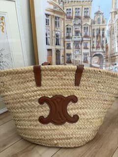 CELINE セリーヌ かごバッグトートバッグ レザー 籠 銀座三越購入 CELINE セリーヌ かごバッグトートバッグ レザー 籠 銀座三越購入