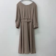 Z00059 UNTITLED 언타이틀◆벨트 원피스 베이지 3