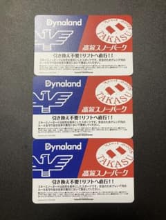 高鷲スノーパーク、ダイナランド共通リフト一日券のサムネイル