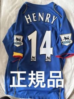 04-05 アーセナルユニフォーム　ティエリアンリ　プレミアリーグ優勝パッチ 04-05 アーセナルユニフォーム ティエリアンリ プレミアリーグ