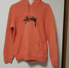 stussy ステューシー パーカー オレンジ 【美品】のサムネイル
