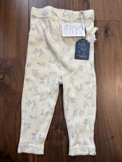 cottoli 花柄フリル付きレギンス 95cmのサムネイル