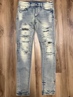 mnml X165 PAISLEY SKINNY DENIM 32のサムネイル