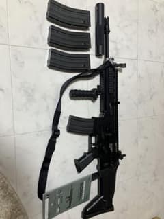 東京マルイ次世代電動ガン スカー(SCAR-L)ブラック ジャンク・中古品セットのサムネイル