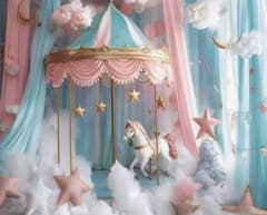 背景布　タペストリー　フォトブースのサムネイル