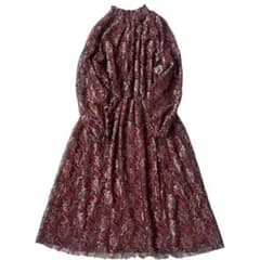 希少 42 ヴィヴィアンタム ロングワンピース 総レース 現行タグ 大きい