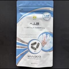正規品 クリニック購入 ヘム鉄 乳酸菌ミネラル MSS DUO 90カプセル1袋