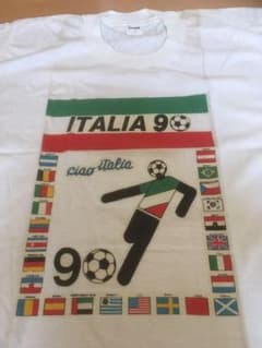 ◆くまお様専用◆1990イタリアW杯　記念グッズ　Tシャツのサムネイル