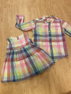 ひい様:  baby gap チェック ワンピース シャツ 兄妹コーデのサムネイル