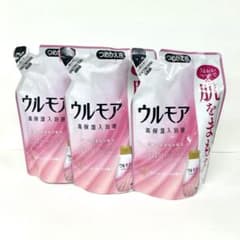 3個セット】ウルモア 高保湿入浴液 詰め替え クリーミーローズ 480ml