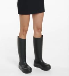 ボッテガヴェネタ パドルブーツ ブラックロングブーツ 37 - メルカリ