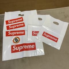 Supreme シュプリーム ショッパー ショップ袋 3枚 ステッカー4枚