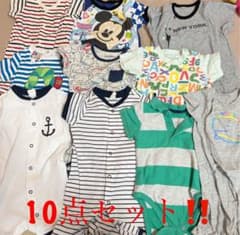 ロンパース70〜80 半袖 10点セットのサムネイル