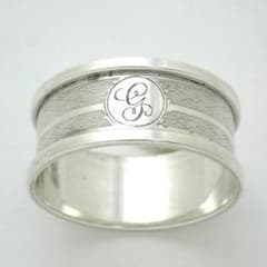 1902年 英国製 アンティーク 純銀製 スターリングシルバー ナプキン