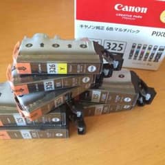 Canon純正インク326+325新品＋使用中のサムネイル