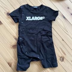 XLARGE 黒 半袖ロンパース 80のサムネイル