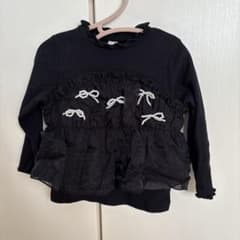 アプレ　黒トップス　長袖Tシャツのサムネイル
