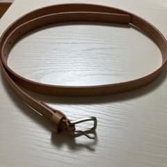 メンズ ライトブラウン レザーベルトのサムネイル