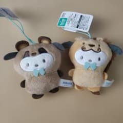 サンリオキャラクターズ どうぶつ着ぐるみマスコット ポチャッコ たぬき ライオン