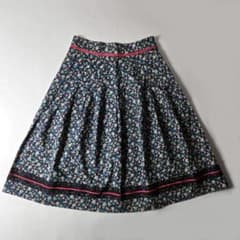 みなとのてんらんかい コットン100％花柄プリーツスカート レース 3