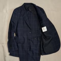 美品 マッキントッシュフィロソフィー スーツセットアップ ネイビー