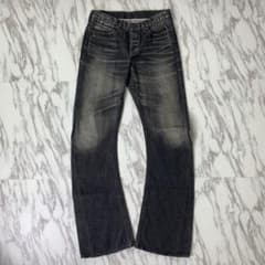 00s wjk 3Dバナナデニムジーンズ パンツ ブラック フレア ブーツカット 