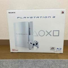 PS3 80GB CERAMIC WHITE 本体 中古のサムネイル