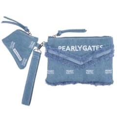 新品 PEARLY GATES ライトカラー デニム マルチポーチのサムネイル
