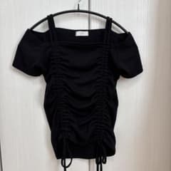 LYDIA オフショルダー ビスチェ ブラックのサムネイル