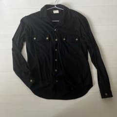 Ma deshabille ブラックウール長袖シャツ Ma deshabille ブラックウール長袖シャツ - メルカリ