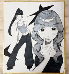 タンクトップ女の子 イラスト 色紙 18×20cm - メルカリ