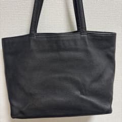 HashTag トートバッグ 黒 本革 内側ベロア 高級感 肩掛 ハッシュタグ