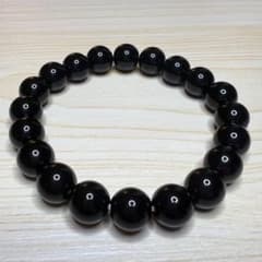 高品質 ブラックオニキス 天然石ブレスレット 10mm 魔除け・心の安定のお守りのサムネイル